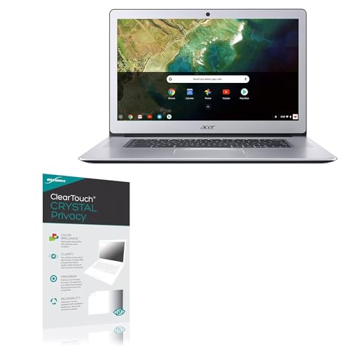 BoxWave Screen Protector Compatible with Acer Chromebook 15 (CB515) (15.6 in) - ClearTouch Crystal Privacy (2-Pack), Privacy Screen Protector Flexible Film Clear - color: Crystal Privacy