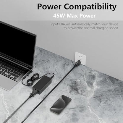 45W AC Laptop Charger Fit for Acer Travelmate Spin N16Q15 B1 B118-R | For acer TMB118-RN B118-G2-R B118-G2-RN TMB118-G2-R-C3GR TMB118-G2-R-C5YQ,P2 P214-51