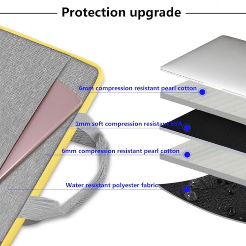 Hseok Laptop Sleeve 13-14 Inch Case Briefcase Compatible with MacBook Neo Pro 14 M5/M4/M3/M2/M1, All Models 13.3 Mac Air/Pro, XPS 13 14, Most Popular 13"-14" Notebooks,L01G01 - color: L01G01, size: 13"-14"