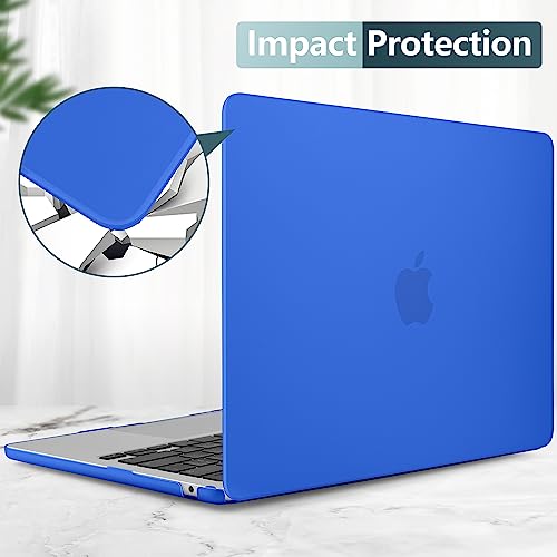 for MacBook Air 15 Inch Case M5 M4 M3 M2 (2026-2023) A3448 A3241 A3114 A2941, Protective Hard Shell Cover Compatible with Touch ID & Liquid Retina Display - Matte Deep Blue - color: Matte Deep Blue