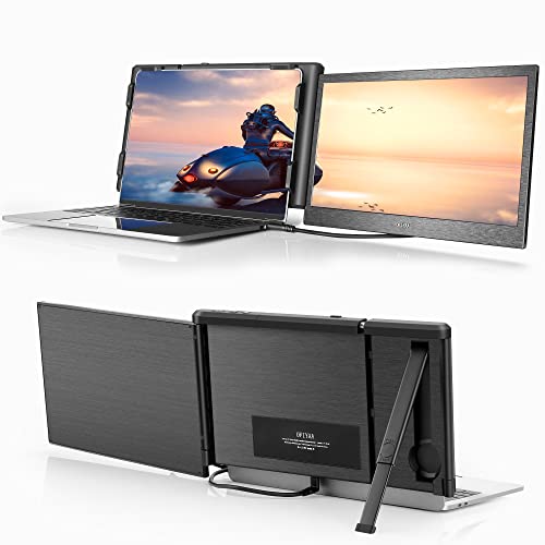 P1 Plus Portable Monitor for Laptop Screen Extender 13.3 inch Dual Monitor External FHD 1080P IPS Display Double Monitors 2 Type-C/1 HDMI, for 13-16.5 inch Notebook Computer Mac Windows Phone