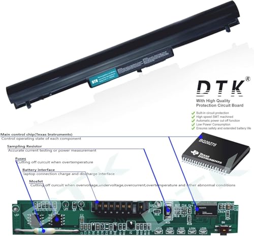 DTK Laptop Battery VK04 Replacement for HP Pavilion Sleekbook H4Q45AA /HSTNN-YB4D /15-b000 Pavilion Ultrabook 14-b000 Serie [14.4V 2600mAh]