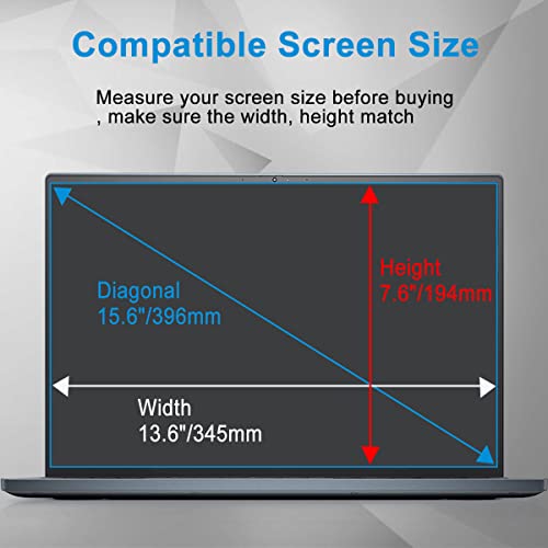 2 Pack Screen Protector for ASUS VivoBook Go 15.6" Slim Laptop/VivoBook 15 S 15, TUF Gaming A15 F15 Gaming 15.6, Chromebook CX1 CX15 CX1500 15.6, ZenBook 15.6, 5H Anti Scratch HD Clear Screen Film