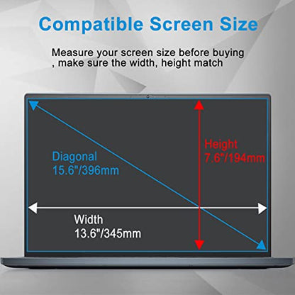 2 Pack Screen Protector for ASUS VivoBook Go 15.6" Slim Laptop/VivoBook 15 S 15, TUF Gaming A15 F15 Gaming 15.6, Chromebook CX1 CX15 CX1500 15.6, ZenBook 15.6, 5H Anti Scratch HD Clear Screen Film