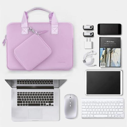 Hseok Laptop Sleeve 13.3-14 inch Case with Small Pouch, Neoprene Computer Bag Compatible with MacBook Neo/Pro 14 M5/M4/M3/M2/M1, Mac Air/Pro 13.3, XPS 14 and Most 13-14 inch Notebooks,L02P01 - color: L02p01, size: 13"-14"