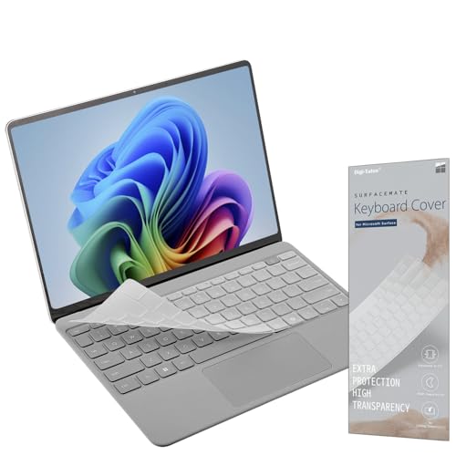 Keyboard Cover for 2025 Surface Laptop 13" Copilot+ PC, Clear TPU US Layout | Ultra-Thin, High Transparency, Backlit Clear, Anti-Dust, Anti-Fingerprint, Soft TPU, Washable, Precise Fit - size: Surface Laptop 2025 13"