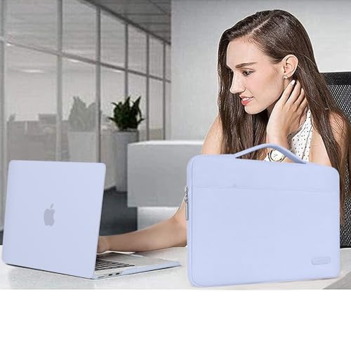 MOSISO Compatible with MacBook Air 13 inch Case M5 2026 M4 2025 M3 M2 2024-2022 A3449 A3240 A3113 A2681,Hard Shell&Sleeve Bag&Keyboard Skin&Webcam Cover&ScreenFilm for MacBook Air 13.6, Pastel Blue - color: Pastel Blue