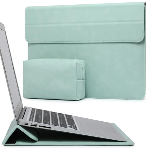 HYZUO 13 Inch Laptop Case Sleeve with Stand for MacBook Air, Mint Green | for MacBook Air 13 M5-M1, 2026 13" MacBook Neo, 2026-2016 MacBook Pro 13 M2 M1, iPad Pro/Air 13, Surface Pro 12-3, XPS 13 - color: Mint Green, size: 13 Inch