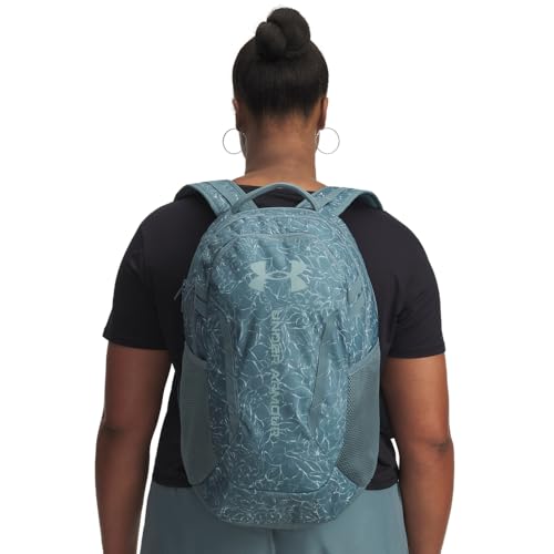 Under Armour Unisex Hustle 6.0 Backpack, Jasper Blue/Jasper Blue/Serpentine - color: (587) Jasper Blue / Jasper Blue / Serpentine, size: One Size