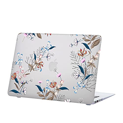 Hard Cover Compatible with MacBook Air 11 inch Case 2015 2014 2013 2012 2011 2010 Realease Model A1465 A1370, Color Printing Matt Plastic Hard Protective Shell Cover Case - White Flower - color: 1001 White flower, size: Air 11" 2010-2015(A1370/A1465)