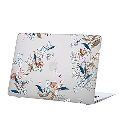 Hard Cover Compatible with MacBook Air 11 inch Case 2015 2014 2013 2012 2011 2010 Realease Model A1465 A1370, Color Printing Matt Plastic Hard Protective Shell Cover Case - White Flower - color: 1001 White flower, size: Air 11" 2010-2015(A1370/A1465)