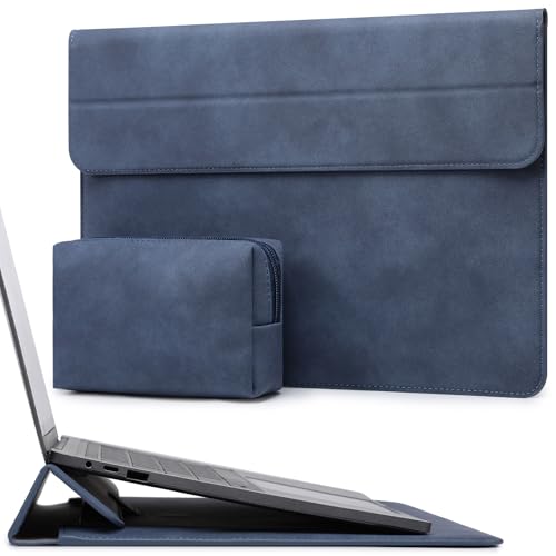 HYZUO 13 Inch Laptop Case Sleeve with Stand for MacBook Air, Navy Blue | for MacBook Air 13 M5-M1, 2026 13" MacBook Neo, 2026-2016 MacBook Pro 13 M2 M1, iPad Pro/Air 13, Surface Pro 12-3, XPS 13 - color: Navy Blue, size: 13 Inch