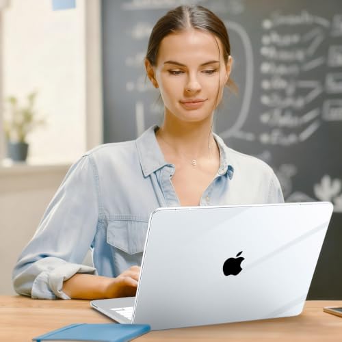 G JGOO Compatible with MacBook Neo Case 13 inch 2026 Release Model A3404 with A18 Pro Chip, Slim Protective Plastic Hard Shell for Mac Neo Case with Keyboard Cover & Screen Protector, Crystal Clear - color: Crystal Clear