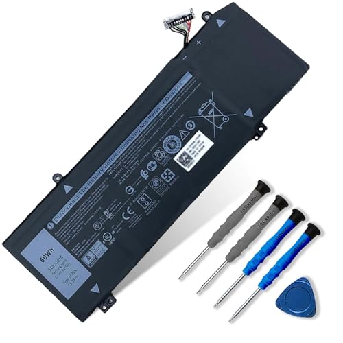 1F22N Laptop Battery Compatible with Dell Alienware M15 M17 P79F P79F001 R1 P37E P37E001 Dell G7 7590 7790 G5 5590 5590-D2783W D2743B D2843W Series 0HYWXJ HYWXJ 0JJPFK JJPFK 01F22N 06YV0V 15.2V 60Wh - size: 8.77*2.89*0.35 inch 1F22N