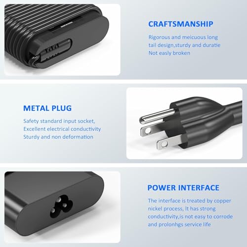 200W Laptop Charger Compatible with HP Victus Gaming 15 16 Omen Gaming 15 17 Pavilion 15 17 TPN-DA10 ADP-200HB B L00818-850 L00895-003 W2F75AA Power Supply Cord AC Adapter - color: Lamy Black