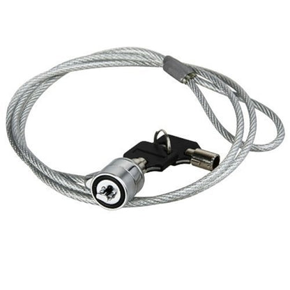 AOMGD 2Pcs 6 feet Laptop Lock Notebook Security Cable Lock | Compatible with 3x7mm Keyholes, Includes 2 Keys, Two Sets - color: Black