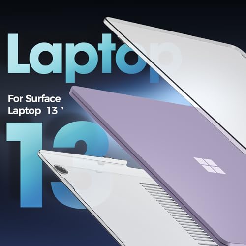 ProCase Protective Case for 13 Inch Surface Laptop 2025 -Crystal Clear | Hard Shell Transparent Cover with Durable and Lightweight Design - color: Crystal
