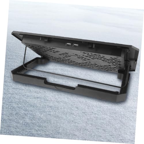 Uonlytech Laptop Cooling Pad 15.6 Inch Laptop Holder with Quiet Fan and Adjustable Speed Blue LED Light Cooling Stand for Desk Use