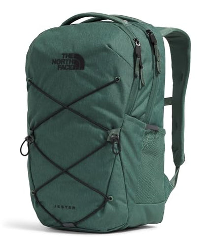 The North Face Jester Everyday Laptop Backpack, Duck Grn Dk Hth/Blk, OSFA | Commuter Daypack, Water Repellent, Laptop Sleeve - color: Duck Green Dark Heather/Tnf Black