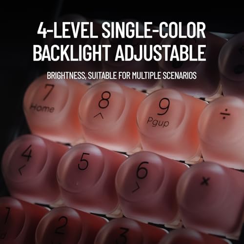 LOFREE Lipstick-Style Tri-Mode Wireless Mechanical Numpad with 4-Level Adjustable Backlight, Hot-Swappable, Rechargeable Wireless Numpad with Bluetooth /2.4G Wireless/USB-C Wired Connection