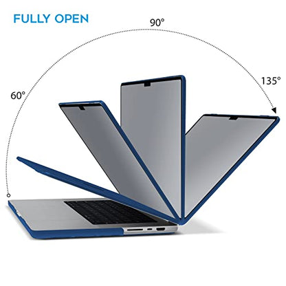 IBENZER Compatible with MacBook Pro 14 Inch Case 2026 2025 2024 2023 2022 M5 M4 M3 M2 M1 A3434 A3112 A3185 A3401 A2918 A2992 A2779 A2442 Mac Pro/Max,HardShellCase&KeyboardCover,Navy Blue, T14NVBL+1 - color: Navy Blue, size: For Macbook Pro 14" with Touch