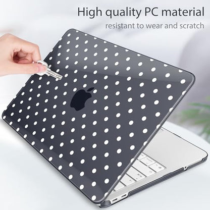 Tuiklol for 2026 MacBook Neo 13 Inch A18 Pro Chip Case, (Model A3404) Anti-Scratch Anti-Drop Slim Hard PC Shell Case with Shockproof Protective MacBook Neo Laptop Cover, Spot-White - color: Spot-White