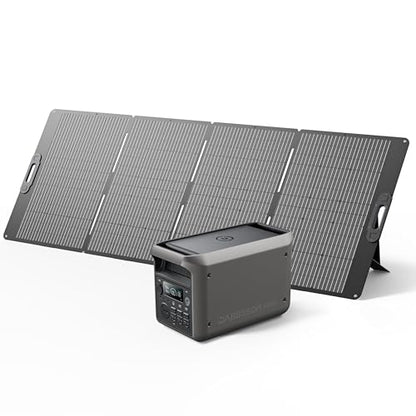 DABBSSON 3072Wh Solar Generator with 420W Solar Panel, Semi-Solid LiFePO4, 3000W AC Output 6,TT-30 1 for Charging RV,P-Boost 3600W,Lightweight,1.3X Runtime, 3000L Power Station for Camping Home Backup - style: 3000L+420W Solar Panel