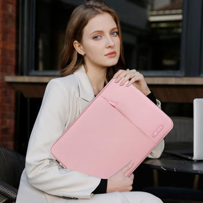 MOSISO Laptop Case 13 inch, Laptop Sleeve Bag with Pocket | Compatible with MacBook Neo A3404 2026/Air/Pro 13 M5/M4/M3/M2/M1 2026-2016, Polyester Vertical Computer Bag, Pink - color: Pink, size: 13 inch