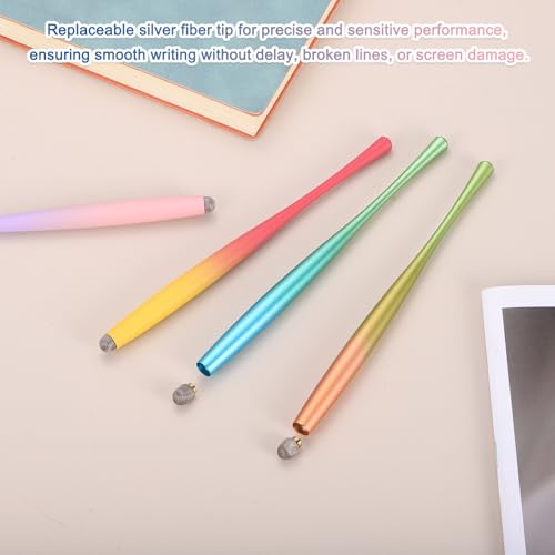 PATIKIL 2Pcs Slim Waist Stylus Pens for Touch Screen, High Sensitivity Universal Pen Capacitive Digital Pens Touchscreen Stylus for Phone Tablets Laptop Touch Screen Devices, Green - color: Green