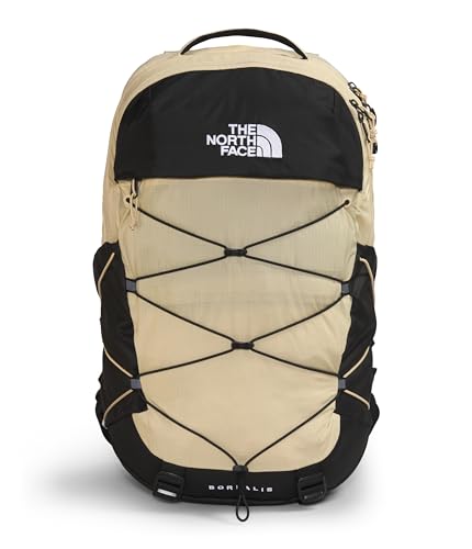 The North Face Borealis Commuter Laptop Backpack, Gravel/Blk-NPF, OSFA | Water Repellent, Laptop Sleeve, Large Main Compartment - color: Gravel/Tnf Black-npf