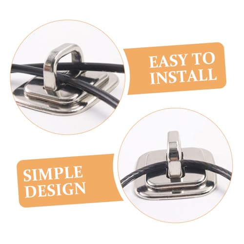 Angoily 1Set Laptop Anchor Plate Theft Lock Slot Durable Desk Mount Anchor for Multiple Laptop Models Easy Installation Reliable Security Against Theft