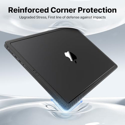Soonjet for MacBook Pro 16 Inch Case | M5 M4 M3 M2 M1 Pro/Max | 2026–2021 | Official Space Black Match | Hard Shell | Scratch & Fingerprint Resistant | Fits A3428 A3429 A3186 A3403 A2991 A2780 A2485 - color: Matte Black