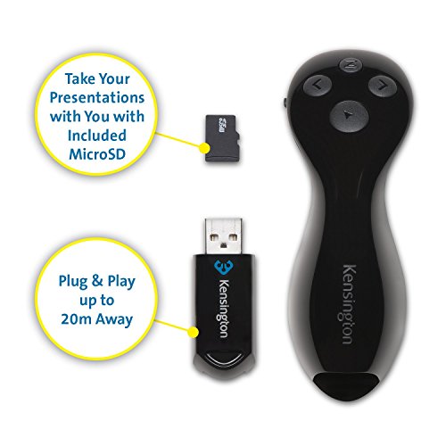 Kensington Wireless Presentation Remote with 8GB Memory (K75233AM)