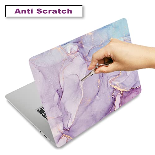 ArtSo Laptop Skin Sticker Decal, 12" 13" 13.3" 14" 15" 15.4" 15.6 inch Laptop Universal Netbook PC Notebook Vinyl Reusable Skin Sticker Cover Art Case Protector Personalized,Purple Blue Marble - color: Purple Blue Marble