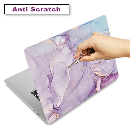 ArtSo Laptop Skin Sticker Decal, 12" 13" 13.3" 14" 15" 15.4" 15.6 inch Laptop Universal Netbook PC Notebook Vinyl Reusable Skin Sticker Cover Art Case Protector Personalized,Purple Blue Marble - color: Purple Blue Marble