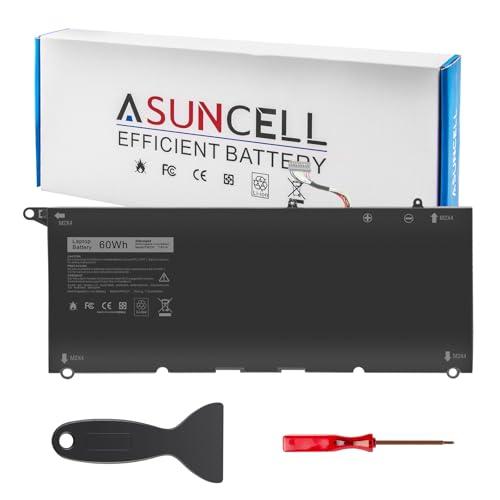 ASUNCELL 60Wh PW23Y Battery for Dell XPS 13 9360 13-9360-D1605G 13-9360-D1605T 13-9360-D1609 13-9360-D1609G 13-9360-D1705G Series 0RNP72 0TP1GT 0PW23Y - size: PW23Y 12.01 × 5.51 × 0.67 in
