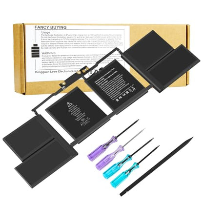 A1707 A1820 Laptop Battery for MacBook Pro 15 inch A1707 (Late 2016 Mid 2017) Touch Bar EMC 3162 3072 Series MLH32LL/A MLH42LL/A MLW72LL/A MLW72HN/A MLW82LL/A MPTR2LL/A MPTT2LL/A - 11.40V 76Wh - size: 12.4*3.58*0.28inch A1820