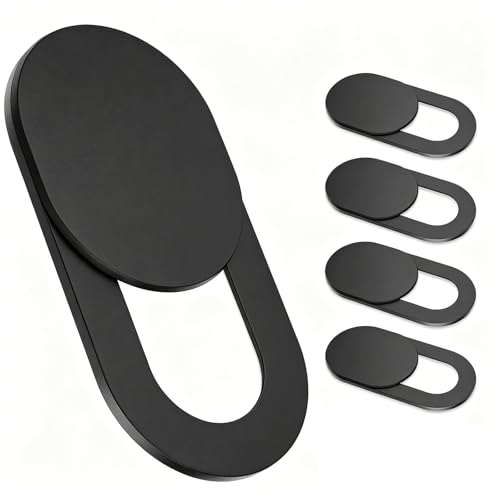 5-Pack Camera Privacy Cover, Slide Webcam Cover for Laptop MacBook PC Phone, Camera Lens Slider Protector, Universal Webcam Cover for Smartphone, Tablet, Computer