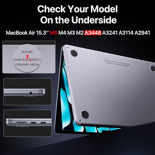 Macaset for MacBook Air 15 inch Case M5 M4 M3 M2 2026-2023 Mac Laptop Cover | Matte Clear, Protective Hard Shell, Anti Fingerprint & Scratch, Crack Resistant, Close Seamlessly, Ultra Thin, Snap on Fit - color: Matte Clear
