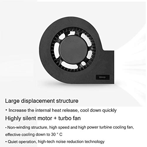 Laptop PC Cooler Led Display, Laptop Cooling Fan USB Powered, Laptop Air Extractor Vacuum Fan Silent for Rapid Cooling Gaming Notebooks and Pcs