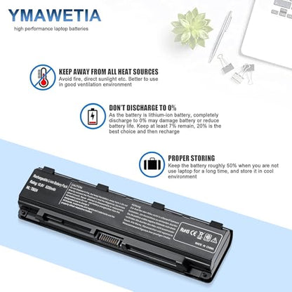 56Wh PA5024U-1BRS Battery Replacement for Toshiba Satellite C55 C55-A C55T C55DT C55D C855 C855D L855 L875 P855 P875 S855 S875 Series PA5109U-1BRS PA5026U-1BRS PABAS272 Laptop Battery - color: T5024 BATTERY