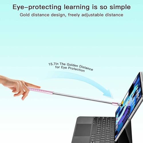 Extra Long Telescopic Stylus Pen for Touch Screens – Retractable Extendable Stylus with Precision Flocking Tip, Universal Compatibility with iPad/iPhone/Android, Lightweight & Durable (Pink) - color: Pink