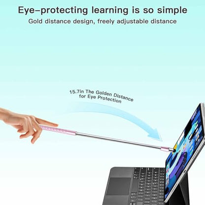 Extra Long Telescopic Stylus Pen for Touch Screens – Retractable Extendable Stylus with Precision Flocking Tip, Universal Compatibility with iPad/iPhone/Android, Lightweight & Durable (Pink) - color: Pink