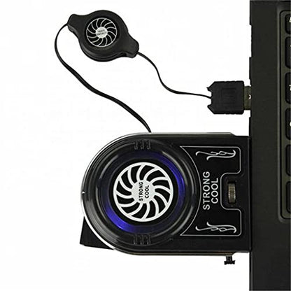 Mini Vacuum Strong Cool Air Extract Notebook Laptop Cooling Cooler Fan Pad Gaming