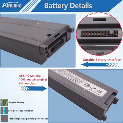 CF-VZSU48 Laptop Battery Replacement for Panasonic Toughbook CF-19 CF19 MK1 MK2 MK3 MK4 MK5 MK6 MK7 MK8 Series CF-VZSU48U CF-VZSU28 CF-VZSU48R CF-VZSU50 CF-VZSU58U 10.65V