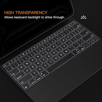 CaseBuy Premium Ultra Thin Keyboard Cover for Apple 13 Inch iPad Air 13 M3 M4(2026) & iPad Pro M5 M4(2025 2024) with Magic Keyboard, 13" iPad Pro Protector Skin Accessories, US Layout - size: iPad Pro 13" M4(2024) / Air 13 M3(2025)