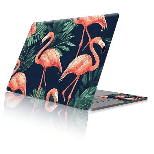 Reusable Universal Laptop Skin Sticker, Cut to Fit for 11.6–15.6 Inch Laptops, Waterproof Protective Film, No-Residue - Flamingo - color: Flamingo