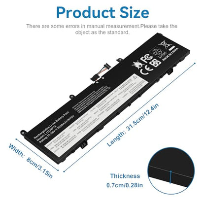 Futurebatt L17C4P72 Laptop Battery Compatible with Lenovo ThinkPad X1 Extreme 1st Gen/2nd Gen ThinkPad P1 1st/2nd Gen Series L17M4P72 01AY968 01AY969 L18M4P71 01YU911 5B10V98091 SB10Q76929 SB10Q76928 - size: L17C4P72