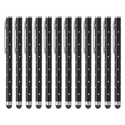 PATIKIL Stylus Pens for Touch Screens, 12 Pcs High Precision Universal Bling Stylus Crystal Metal Capacitive Pen for Touch Screen Devices Phone Tablets Laptop, Black - color: Black