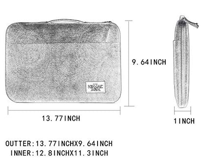 Kinmac 360° Protective Water Resistant Laptop Sleeve case Bag with Handle for MacBook Pro 14 inch,13.5 inch-13.9 inch and 14 inch Laptop(Spaceship) - color: Spaceship, size: 13.5 inch-14 inch